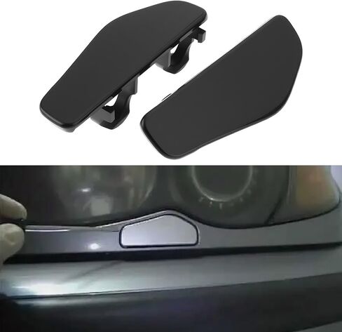 2Pcs Right Left Headlight Washer Cap 61677066847+61677066848 Compatible with BMW 3 Series E46 1997-2005 in Saudi Arabia