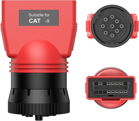 Autel Original MaxiSYS CV CAT 9-PIN Adapter, 9-Pin Off-Highway Vehicle Adapter for Caterpillar Engines, Compatible with Autel Scanner MaxiSYS CV MS908CV, MS908CV II, MS909CV, MS906CV and VCI in Saudi Arabia