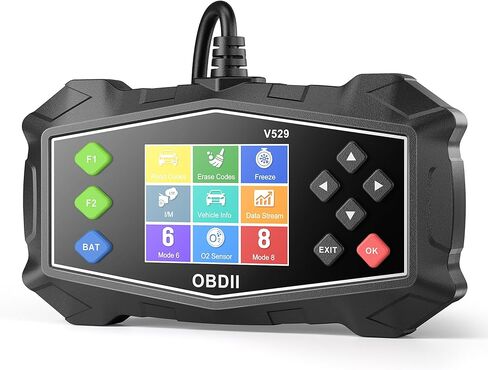 أداة تشخيص الماسح الضوئي OBD2، قارئ الرمز لفحص ضوء المحرك مع اختبار البطارية، نظام EVAP (الوضع 8)، مستشعر O2 وجاهزية I/M، ماسح ضوئي لأعطال محرك السيارات لجميع سيارات بروتوكول OBDII in Saudi Arabia