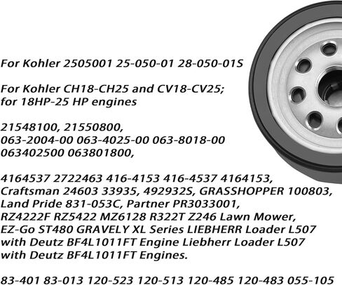 4 قطعة 49065-0721 فلتر زيت لكاواساكي FR730V FX730V FR691V FX691V FS691V FS651V FR651V FR600V FX600V محركات #49065-7007 in Saudi Arabia