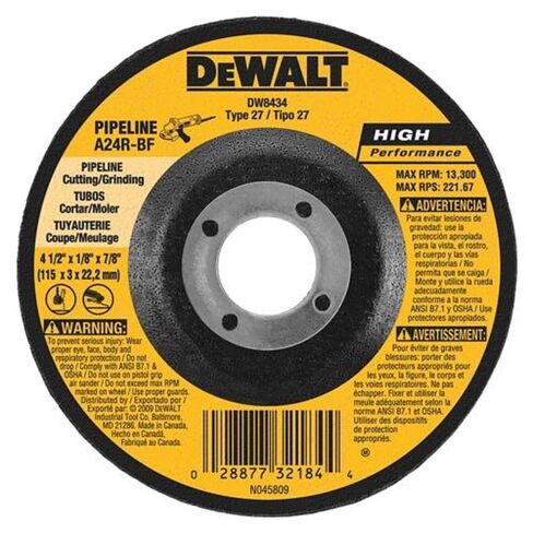 DEWALT DW8755 6-Inch by 3/32-Inch Metal Cutting and Notching Wheel, 5/8-11 Arbor in Saudi Arabia