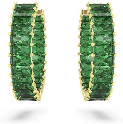 Pendientes Swarovski de aro Matrix 5658651 verdes in Saudi Arabia