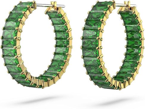 Pendientes Swarovski de aro Matrix 5658651 verdes in Saudi Arabia