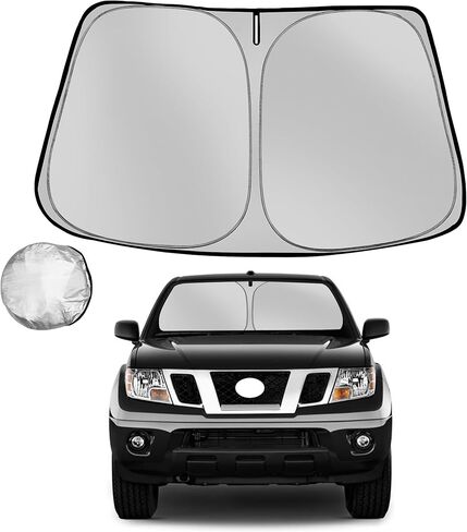 Windshield Sun Shade for 2013-2018 Santa Fe Foldable Sun Sunshade for Car Front Window Blocks UV Rays and Heat Automotive Interior Protector Custom Fit Accessories in Kuwait