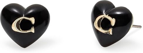 Coach Women's Signature Heart Stud Earrings in Saudi Arabia