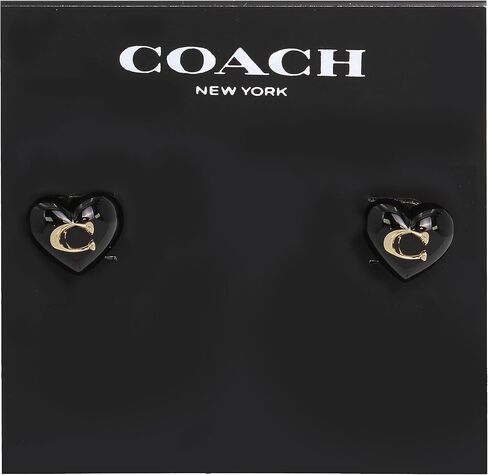 Coach Women's Signature Heart Stud Earrings in Saudi Arabia