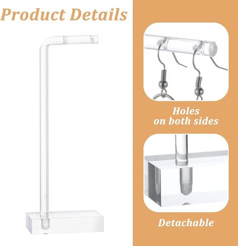 3Pcs Earring Display for Vendors Show, Acrylic Earring Holder Hanger for Women, Earrings Display Stand for selling Photo, Home, Gift Shops in Saudi Arabia
