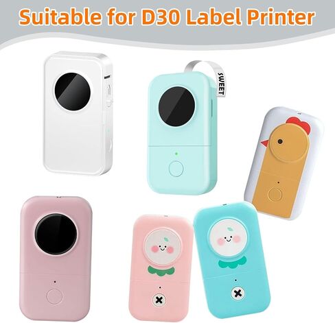 شريط ملصقات D30، صناعي مقاوم لـ 5 × 12 × 40 مم (0.47 بوصة × 1.57 بوصة) ملصقات حرارية ذاتية اللصق شفافة متوافقة مع صانع الملصقات D30، ورق ملصقات شفاف قابل للطباعة، 160 ملصق/لفة، 3 لفات in Kuwait