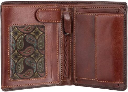 New Gents High End Visconti Atelier Burnished Leather Wallet RFID Blocking (Burnish Tan Hector AT-62) in Saudi Arabia