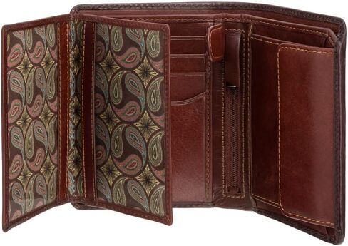 New Gents High End Visconti Atelier Burnished Leather Wallet RFID Blocking (Burnish Tan Hector AT-62) in Saudi Arabia