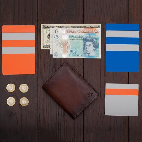 New Gents High End Visconti Atelier Burnished Leather Wallet RFID Blocking (Burnish Tan Hector AT-62) in Saudi Arabia