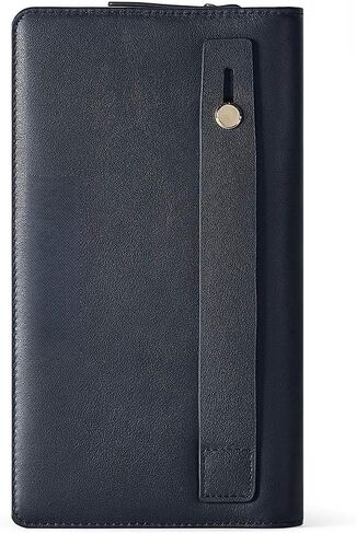 Genuine Leather Men's Wallet Clutch Bag with 8 Card Slots & Phone Pocket Large Capacity Purse in Kuwait