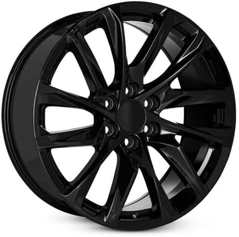 New 22x9 inch OEM Direct Replacement Aluminum Wheel for 2021-2023 Cadillac Escalade 6-139.7mm Gloss Black 22 in Rim 84586634 in Saudi Arabia