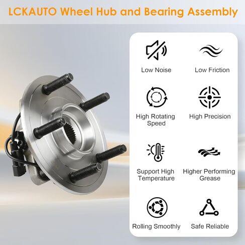 515151 Front Wheel Hub and Bearing Assembly Compatible with 2012-2018 Dodge Ram 1500, 2019 Dodge Ram 1500, 5 Lugs W/ABS (1) in Kuwait