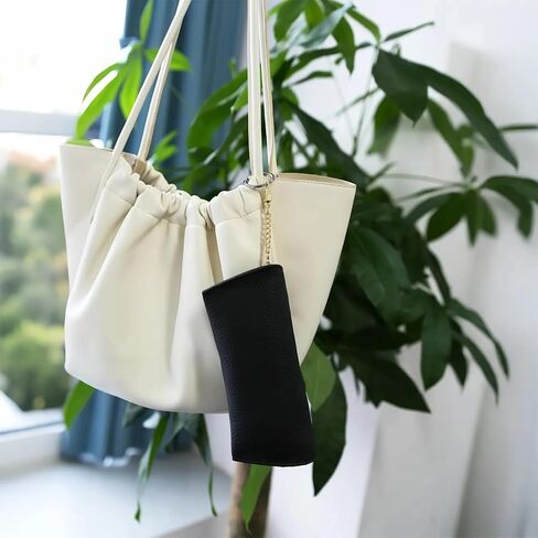 حافظة نظارات شمسية جلدية مع خطاف تعليق، حافظة نظارات شمسية ناعمة للسفر، تخزين النظارات العتيقة للرجال والنساء in Kuwait