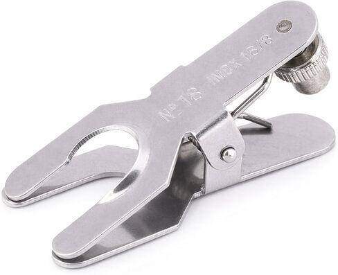 Spherical Pinch Clamp, Stainless Steel Lab Clamp Pinch Clip Glass Ball Clamp Laboratory Tools(18#) in Kuwait
