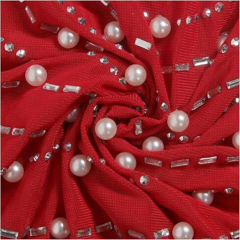 Yuopeid Women's Deep V Neck Mini Bodycon Dresses Sleeveless Rhinestone Feather Sexy Mesh Birthday Party Strapless Dress in Saudi Arabia
