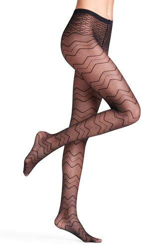FALKE Women's Body Wave 20 Denier Sheer Patterned Tights, 1 Pair in Saudi Arabia