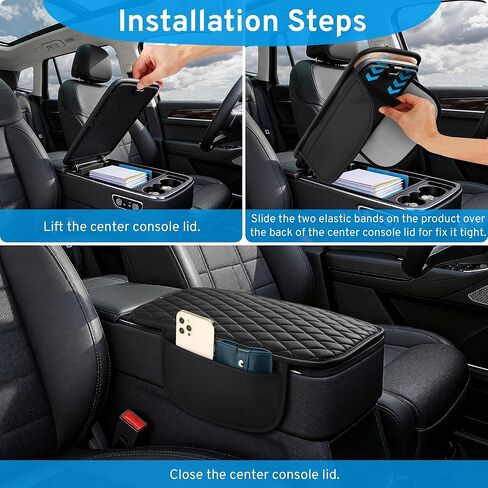 Center Console Cover for Toyota Tacoma 2024-2025 2026 2/4 Door SR5 Trail Limited Platinum TRD Off Road 4x4 Sport Accessories Car Armrest Arm Rest Cover Middle Console Pad Protector Leather in Saudi Arabia