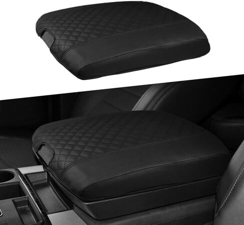 DEYTOP Center Console Cover for Dodge Ram 1500/2500/3500 2009-2018 Accessories Car Armrest Cover for 2013 2014 2018 Ram 1500 Accessories Pad Protector (Black with Pad) in Saudi Arabia