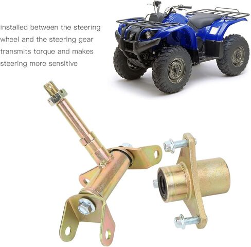 محور عجلة قرص الفرامل الأمامي من Keenso، مجموعة عمود دوران مفصل دعامة التوجيه متوافقة مع ATV، Go Karts، UTV، Quads in Saudi Arabia