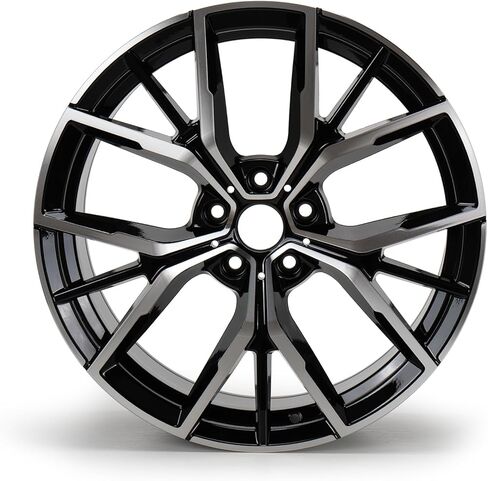 New 19 inch Alloy Wheel Rim Replacement Compatible with 530i 530e 540i M550i 2019-2023, 19 inch x 8 inch Wheel Rim replacement |Black| OEM Quality Directly Replaced| in Saudi Arabia