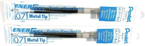 2 قطعة Pentel LR7-S عبوات إعادة تعبئة EnerGel ،0.7 مم متوسطة ،أزرق سماوي in Saudi Arabia