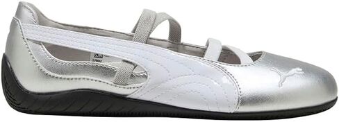 PUMA Kids Girls Speedcat Ballet Metallic Slip On Sneakers Shoes Casual - Silver in Saudi Arabia