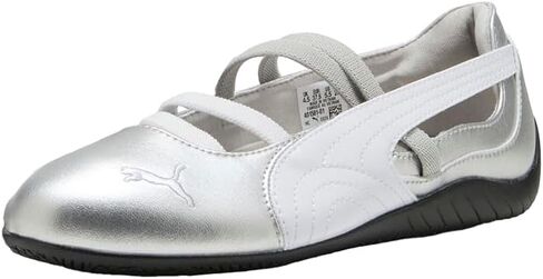 PUMA Kids Girls Speedcat Ballet Metallic Slip On Sneakers Shoes Casual - Silver in Saudi Arabia