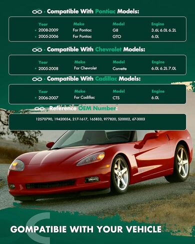 SCTIOO مجموعة جسم الخانق 12570790 مناسبة لكاديلاك CTS 6.0L 06 07، لشيفي لكورفيت 6.0L 05-07، لشيفي لكورفيت 7.0L 06-08، لبونتياك لقطع غيار G8 3.6L 6.0L 08-09 in Kuwait