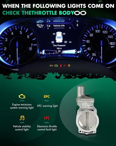 SCTIOO مجموعة جسم الخانق 12570790 مناسبة لكاديلاك CTS 6.0L 06 07، لشيفي لكورفيت 6.0L 05-07، لشيفي لكورفيت 7.0L 06-08، لبونتياك لقطع غيار G8 3.6L 6.0L 08-09 in Kuwait