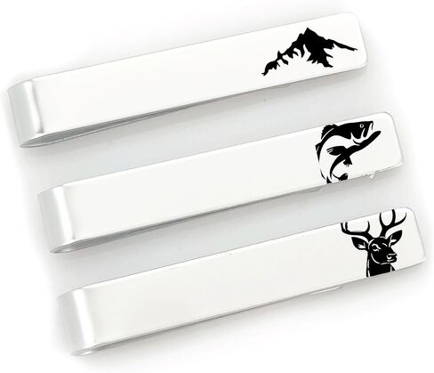 Golf Tie Clip Set of 3 – Golf Ball, Tee & Flag Design – Stainless Steel Silver Tie Bars for Men – Golfer Gift, Golf Dad, Coach, Groomsmen, Retirement or Father’s Day Suit Accessories FBA-GOLF-3-TIE in Saudi Arabia