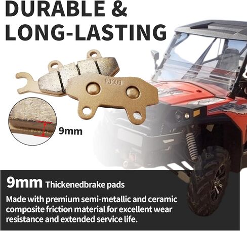Front Brake Pads Left & Right for Hisun 400 450 500 550 700 750 800 UTV, Axis 500 700, Massimo MSU 400 500 700, Coleman UT500 UT700, Bennche, Cub Cadet 4PCS in Kuwait