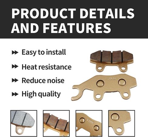 Front Brake Pads Left & Right for Hisun 400 450 500 550 700 750 800 UTV, Axis 500 700, Massimo MSU 400 500 700, Coleman UT500 UT700, Bennche, Cub Cadet 4PCS in Kuwait