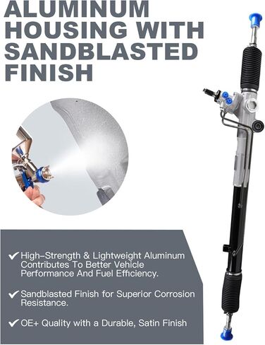 طقم حامل وترس متوافق مع Toyota Sequoia 2001-07 SR5/Limited، Tundra 2000-2006، مجموعة توجيه رف الطاقة الهيدروليكي وترس استبدال OE 44250-0C010، 261618، 44250-0C030 in Kuwait