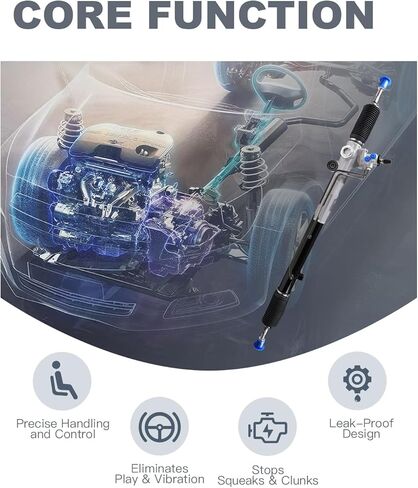 طقم حامل وترس متوافق مع Toyota Sequoia 2001-07 SR5/Limited، Tundra 2000-2006، مجموعة توجيه رف الطاقة الهيدروليكي وترس استبدال OE 44250-0C010، 261618، 44250-0C030 in Kuwait