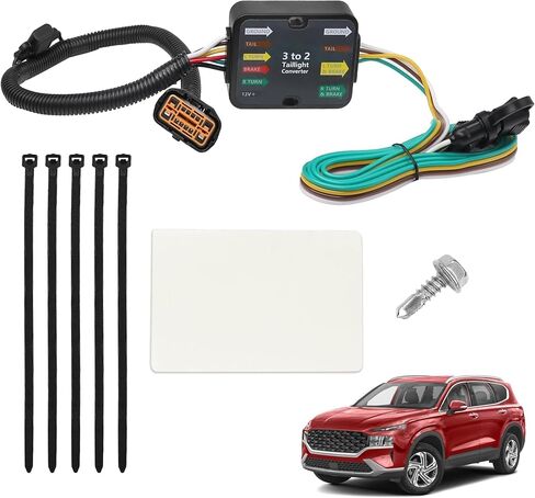 4 Way Trailer Wiring Harness 56420 Compatible with 2019-2023 Hyundai Santa Fe for 2020-2022 Palisade for 2022-2024 Hyundai Santa Cruz for 2022-2023 Tucson for 2020-2022 Kia Telluride in Saudi Arabia