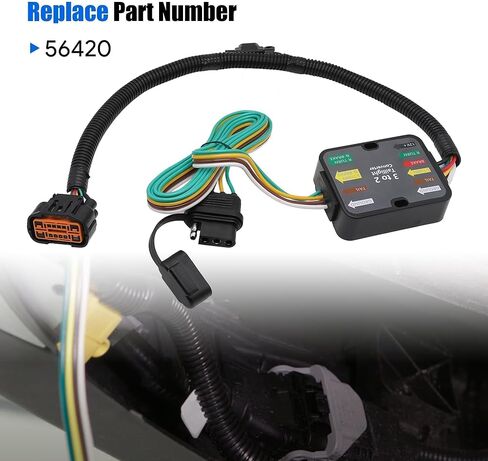 4 Way Trailer Wiring Harness 56420 Compatible with 2019-2023 Hyundai Santa Fe for 2020-2022 Palisade for 2022-2024 Hyundai Santa Cruz for 2022-2023 Tucson for 2020-2022 Kia Telluride in Saudi Arabia