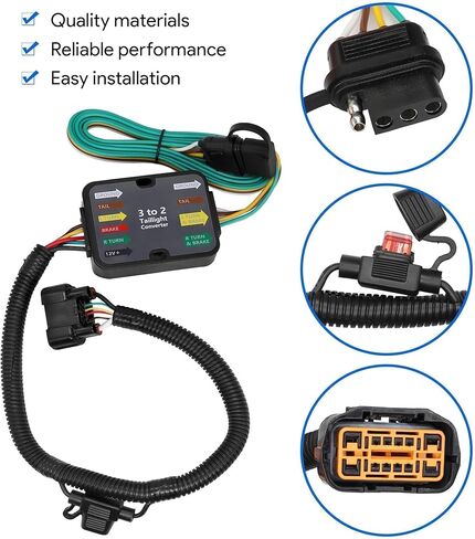4 Way Trailer Wiring Harness 56420 Compatible with 2019-2023 Hyundai Santa Fe for 2020-2022 Palisade for 2022-2024 Hyundai Santa Cruz for 2022-2023 Tucson for 2020-2022 Kia Telluride in Saudi Arabia