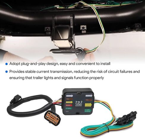 4 Way Trailer Wiring Harness 56420 Compatible with 2019-2023 Hyundai Santa Fe for 2020-2022 Palisade for 2022-2024 Hyundai Santa Cruz for 2022-2023 Tucson for 2020-2022 Kia Telluride in Saudi Arabia