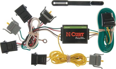 CURT 55343 Vehicle-Side Custom 4-Pin Trailer Wiring Harness, Fits Select Ford E-Series Vans, Escape, Mazda Tribute, Mercury Sable Wagon in Kuwait