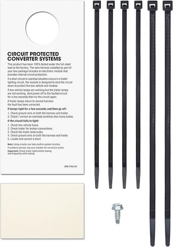 CURT 55343 Vehicle-Side Custom 4-Pin Trailer Wiring Harness, Fits Select Ford E-Series Vans, Escape, Mazda Tribute, Mercury Sable Wagon in Kuwait