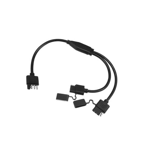 4 Way Y Splitter Harness Cable for LED Trailer Lights Tailgate Light Bar Trailer Adapter 4 Way Male to Dual Female Trailer Connector 4 Pin Trailer Wire Extension Stylish Design in Saudi Arabia