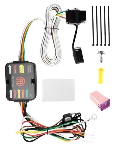 مخصص 4-Pin مقطورة الأسلاك تسخير صالح لهوندا بايلوت 2023 2024 2025 استبدال 56519 ، جانب السيارة 4-Way إخراج الأسلاك تسخير in Kuwait