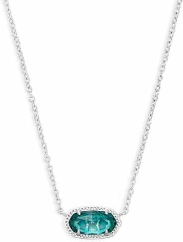 Kendra Scott Elisa Pendant Necklace in Bronze Veined Green Malachite, 14k Gold-Plated Brass, Fashion Jewelry for Women in Saudi Arabia
