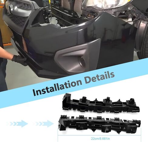 Front Left and Right Bumper Retaining Bracket Set Compatible with Impreza 2012 2013 2014 2015 2016 Replaces 57707FJ020 57707FJ030 in Saudi Arabia