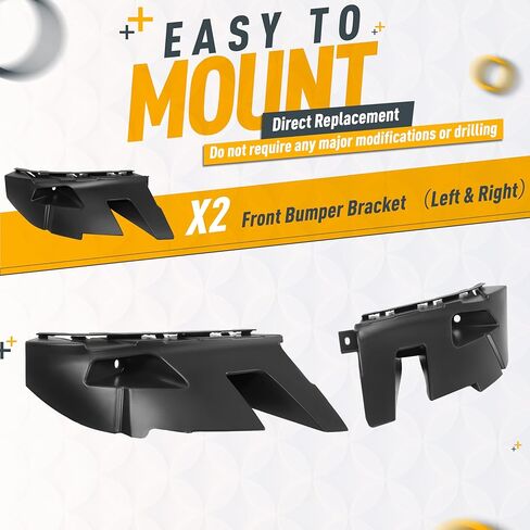 KUAFU Pair Front Bumper Bracket Compatible with 2013-2024 Dodge Ram 1500 Classic Replacement for CH1042121 CH1043121 68104945AE 68104944AD Primer Matte Black Left & Right in Saudi Arabia