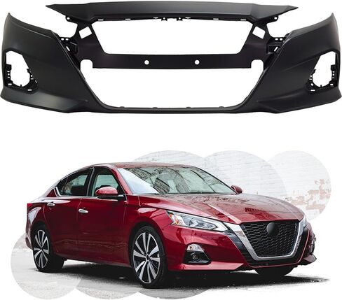 PENSUN Front Bumper Cover Fit for 2019 2020 2021 2022 Nissan Altima S SL SR SV, Black Bumper Assembly Replacement, NI1000323, NI1000324 in Saudi Arabia