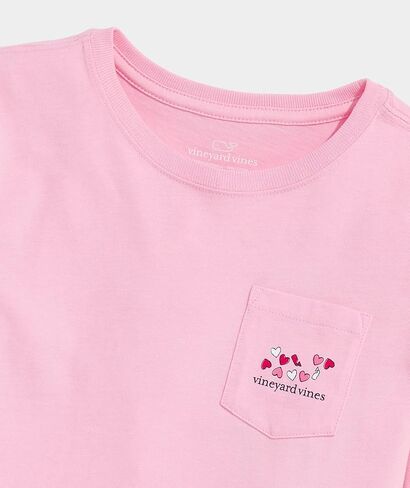 Vineyard Vines Girls' Girls' Hearts and Whales Icon Whale Fill Long-Sleeve Pocket Tee in Saudi Arabia