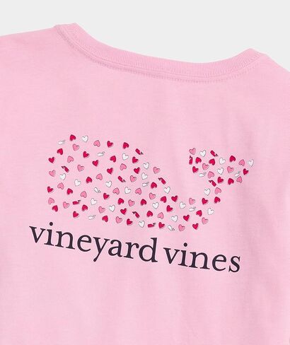 Vineyard Vines Girls' Girls' Hearts and Whales Icon Whale Fill Long-Sleeve Pocket Tee in Saudi Arabia